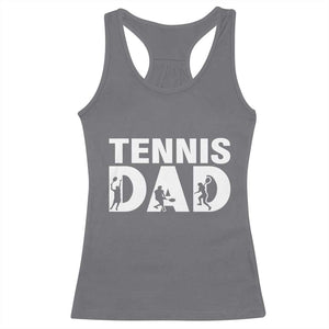 Funny Tennis Dad Life Racerback Tank Top Tennis Player Gift TS12 Charcoal Print Your Wear