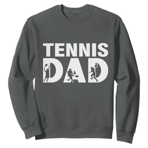 Funny Tennis Dad Life Sweatshirt Tennis Player Gift TS12 Dark Heather Print Your Wear