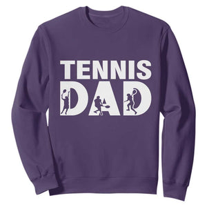 Funny Tennis Dad Life Sweatshirt Tennis Player Gift TS12 Purple Print Your Wear