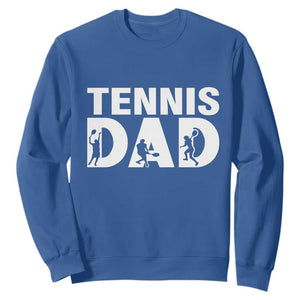 Funny Tennis Dad Life Sweatshirt Tennis Player Gift TS12 Royal Blue Print Your Wear