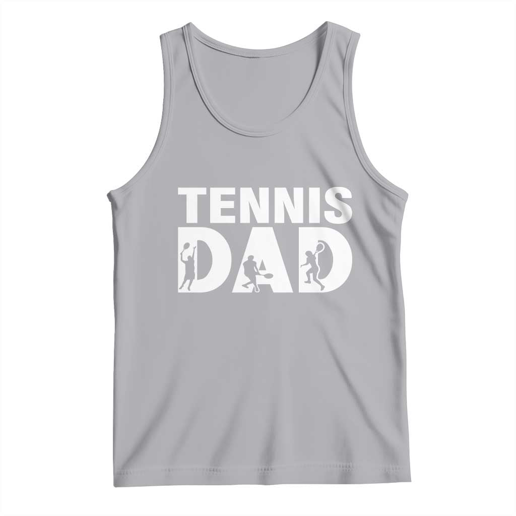 Funny Tennis Dad Life Tank Top Tennis Player Gift TS12 Athletic Heather Print Your Wear