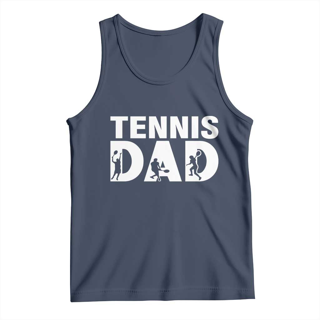 Funny Tennis Dad Life Tank Top Tennis Player Gift TS12 Navy Print Your Wear