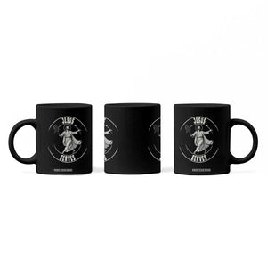 Christian Tennis Funny Gift For Believers Coffee Mug Jesus Serves TS12 Print Your Wear