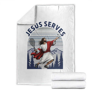 Christian Tennis Lover Gift Throw Blanket Funny Christian Gift TS12 White Print Your Wear