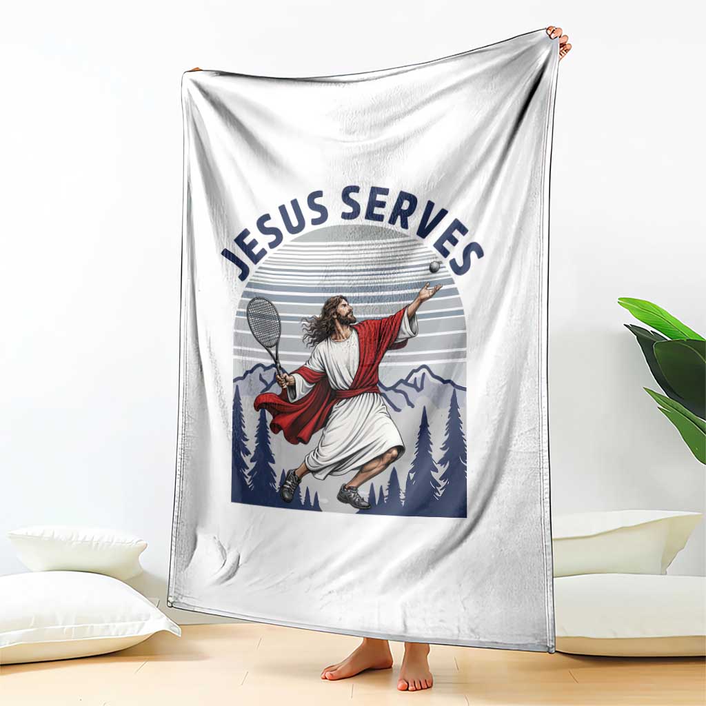 Christian Tennis Lover Gift Throw Blanket Funny Christian Gift TS12 Print Your Wear
