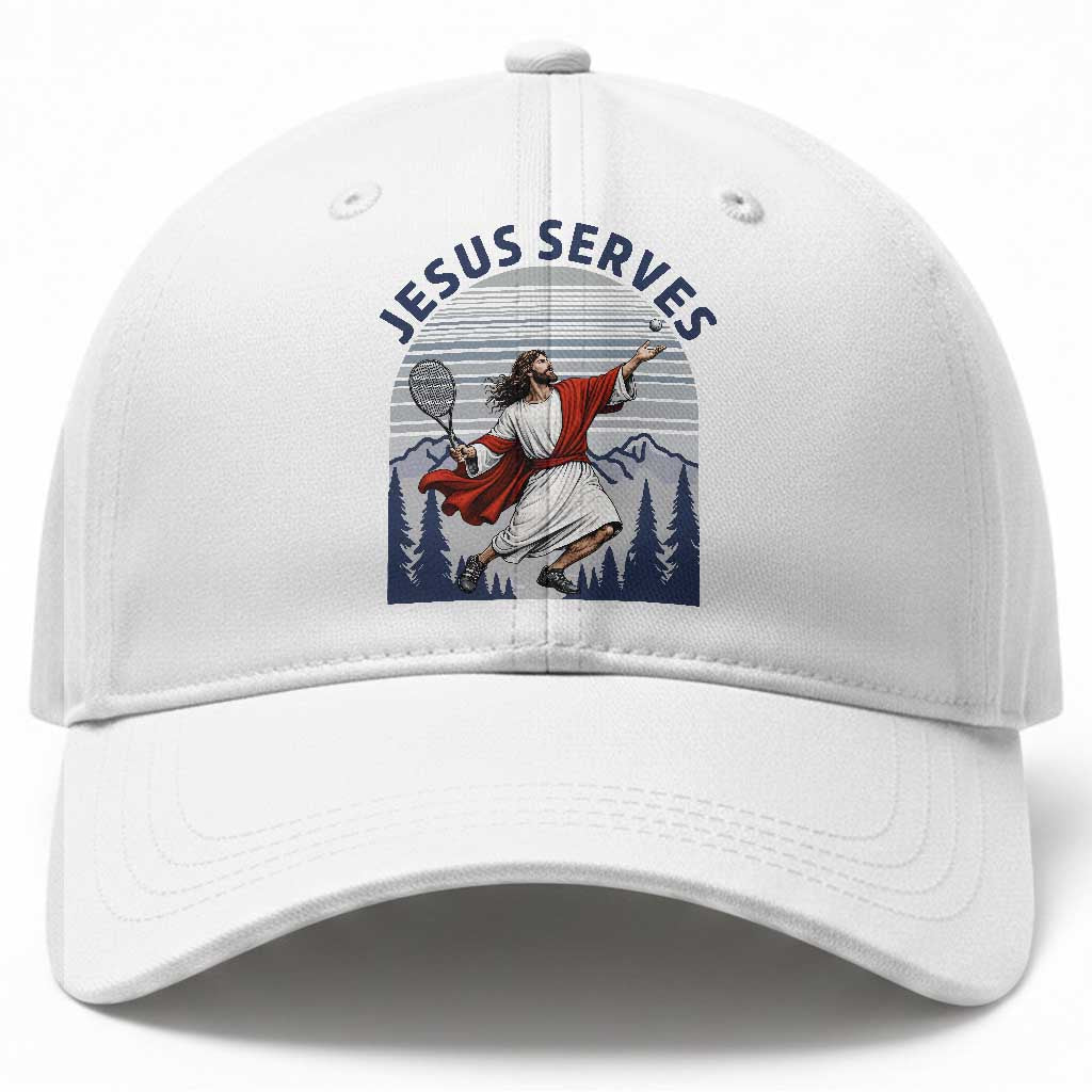 Christian Tennis Lover Gift Baseball Cap Funny Christian Gift TS12 Print Your Wear