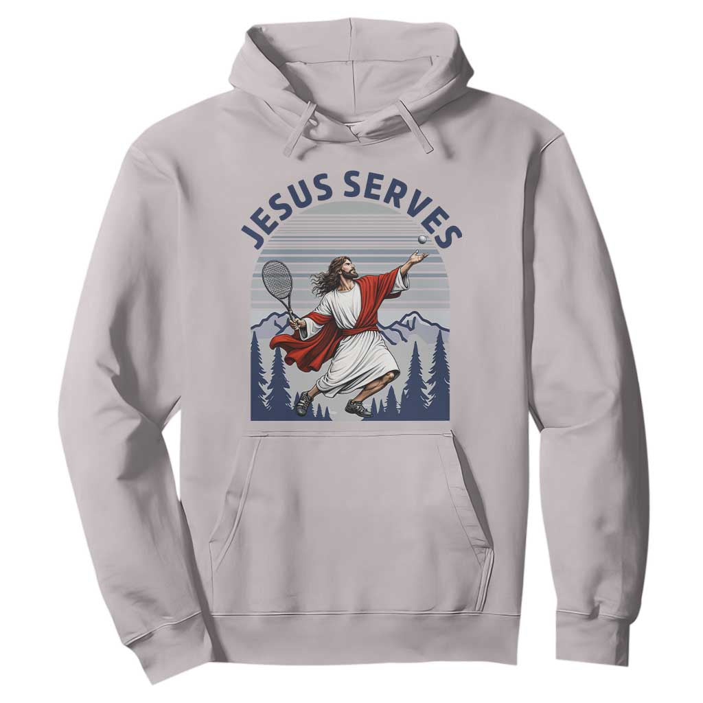 Christian Tennis Lover Gift Hoodie Funny Christian Gift TS12 Ice Gray Print Your Wear
