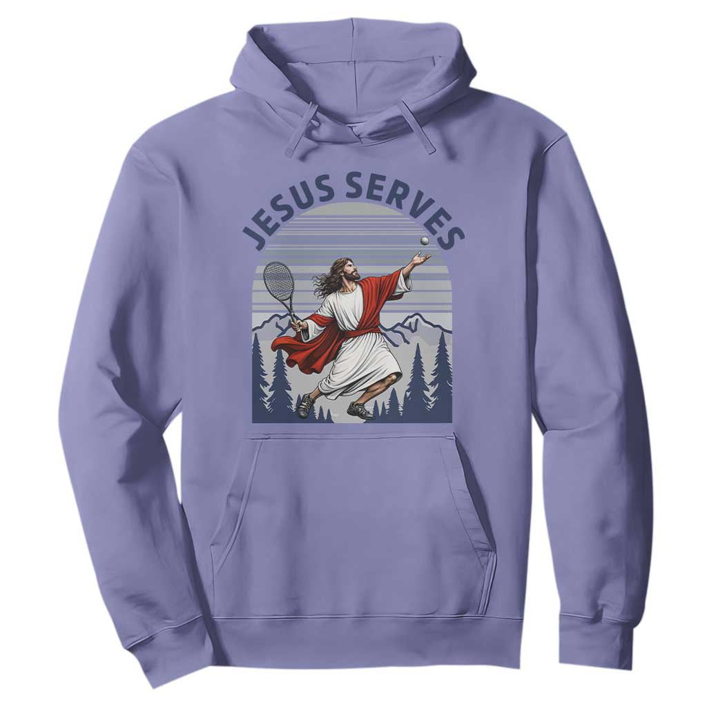 Christian Tennis Lover Gift Hoodie Funny Christian Gift TS12 Violet Print Your Wear
