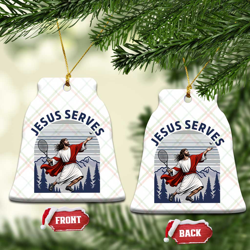 Christian Tennis Lover Gift Ceramic Ornament Funny Christian Gift TS12 Print Your Wear