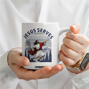 Christian Tennis Lover Gift Coffee Mug Funny Christian Gift TS12 Print Your Wear