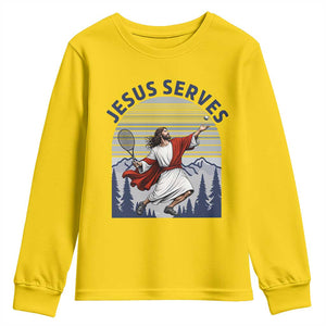 Christian Tennis Lover Gift Youth Sweatshirt Funny Christian Gift TS12 Daisy Print Your Wear