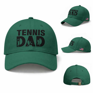 Funny Tennis Dad Life Baseball Cap Sport Lover Gift TS12 Baseball Cap Universal Fit Irish Green Print Your Wear