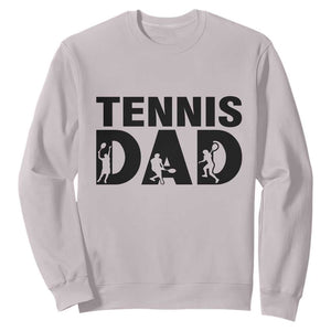 Funny Tennis Dad Life Sweatshirt Sport Lover Gift TS12 Ice Gray Print Your Wear