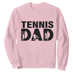 Funny Tennis Dad Life Sweatshirt Sport Lover Gift TS12 Light Pink Print Your Wear