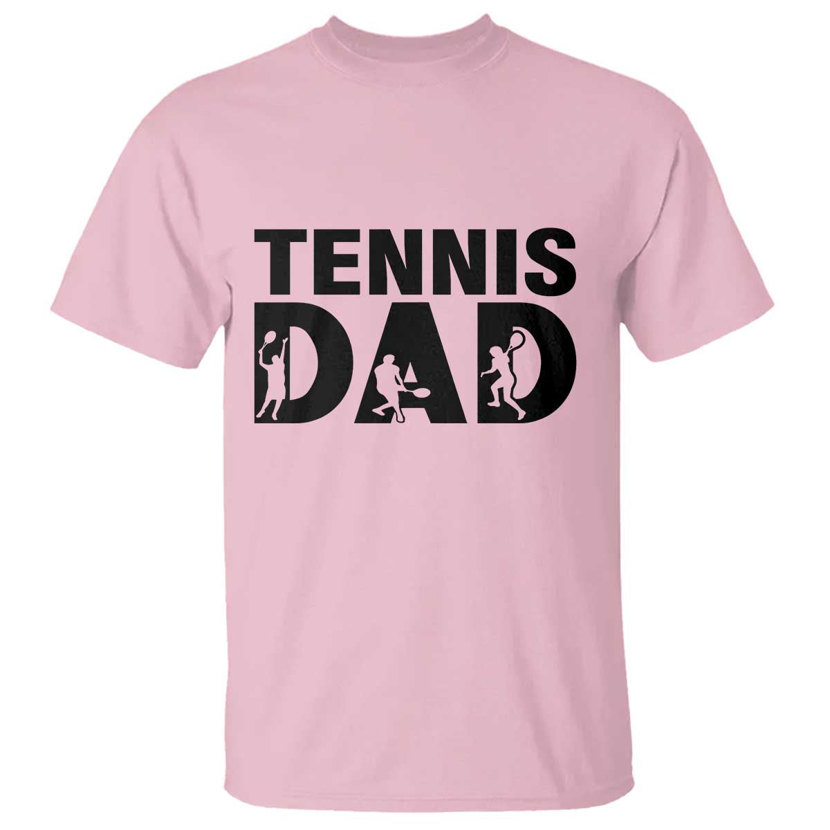 Funny Tennis Dad Life T Shirt Sport Lover Gift TS12 Light Pink Print Your Wear