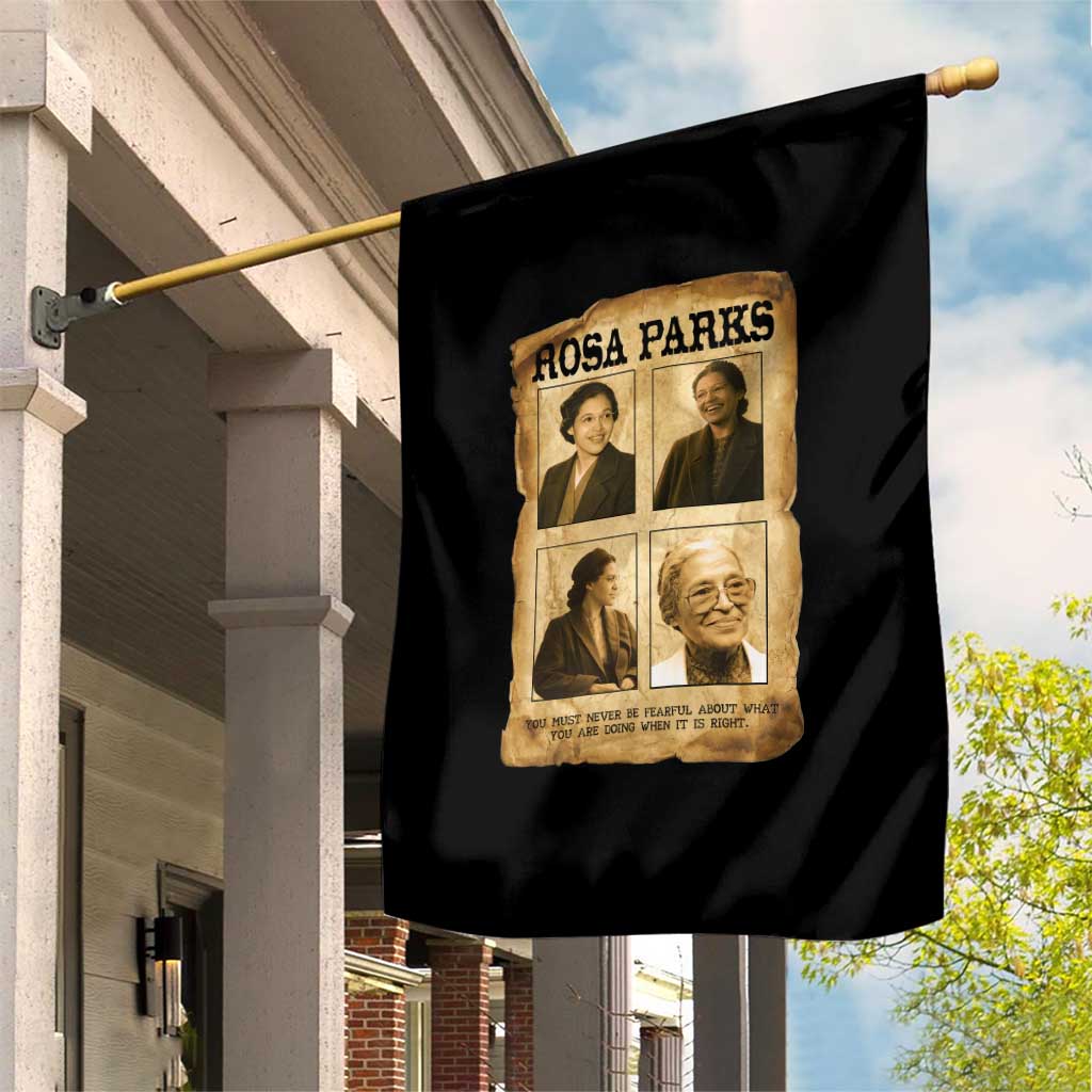 Vintage Rosa Parks Garden Flag Courage And Justice Quote TS12 Print Your Wear