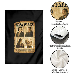Vintage Rosa Parks Garden Flag Courage And Justice Quote TS12 Print Your Wear