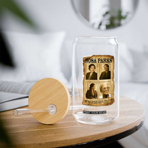 Vintage Rosa Parks Glass Can Courage And Justice Quote TS12 Print Your Wear
