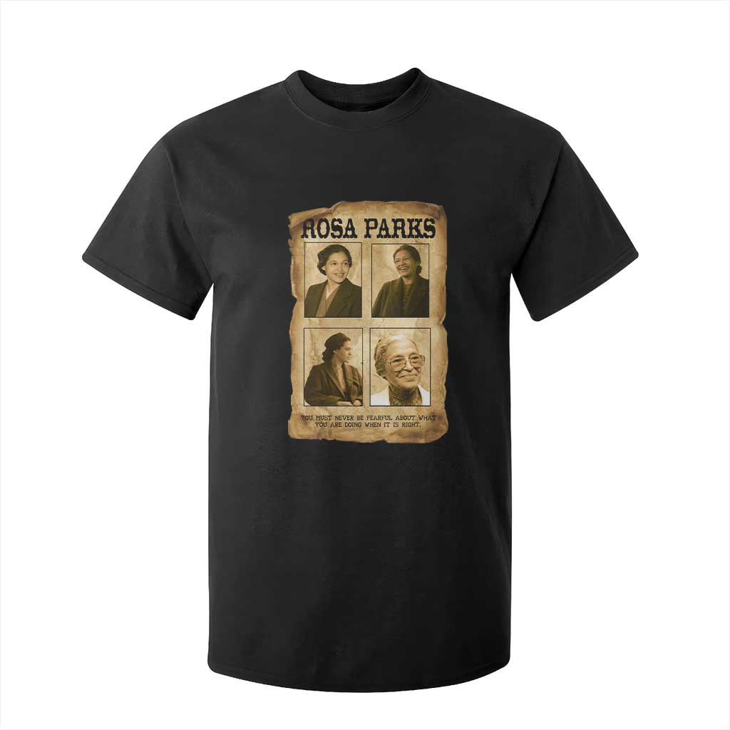 Vintage Rosa Parks T Shirt For Kid Courage And Justice Quote TS12 Black Print Your Wear