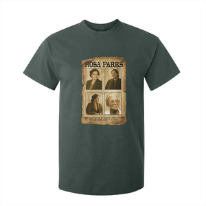 Vintage Rosa Parks T Shirt For Kid Courage And Justice Quote TS12 Dark Forest Green Print Your Wear