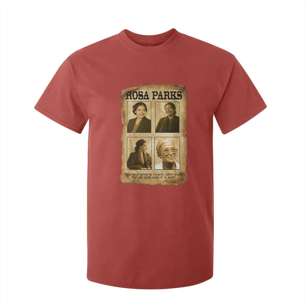 Vintage Rosa Parks T Shirt For Kid Courage And Justice Quote TS12 Red Print Your Wear