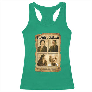 Vintage Rosa Parks Racerback Tank Top Courage And Justice Quote TS12 Irish Green Print Your Wear