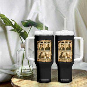Vintage Rosa Parks Tumbler With Handle Courage And Justice Quote TS12 Print Your Wear