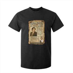 Vintage Newspaper Rosa Parks T Shirt For Kid Civil Rights Hero TS12 Black Print Your Wear