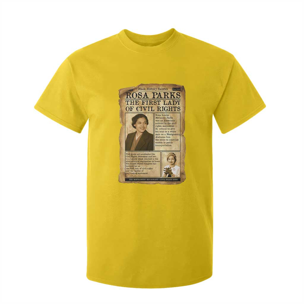 Vintage Newspaper Rosa Parks T Shirt For Kid Civil Rights Hero TS12 Daisy Print Your Wear