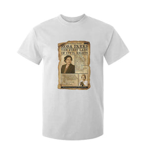 Vintage Newspaper Rosa Parks T Shirt For Kid Civil Rights Hero TS12 White Print Your Wear