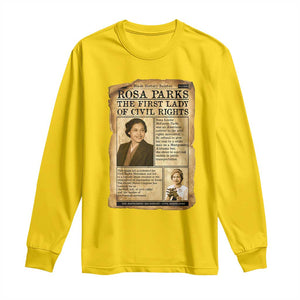 Vintage Newspaper Rosa Parks Long Sleeve Shirt Civil Rights Hero TS12 Daisy Print Your Wear