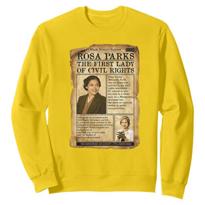 Vintage Newspaper Rosa Parks Sweatshirt Civil Rights Hero TS12 Daisy Print Your Wear