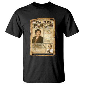 Vintage Newspaper Rosa Parks T Shirt Civil Rights Hero TS12 Black Print Your Wear