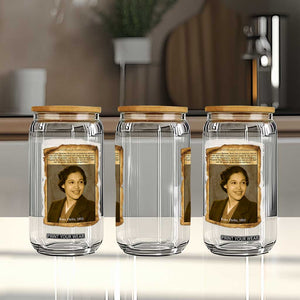 Vintage Rosa Parks Glass Can First Lady Of Civil Rights TS12 Print Your Wear