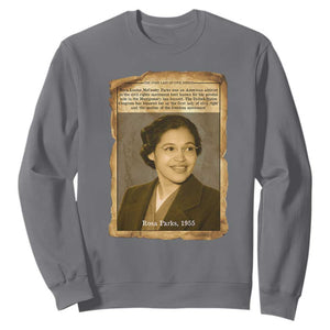 Vintage Rosa Parks Sweatshirt First Lady Of Civil Rights TS12 Charcoal Print Your Wear