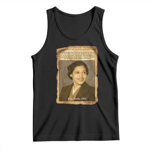 Vintage Rosa Parks Tank Top First Lady Of Civil Rights TS12 Black Print Your Wear