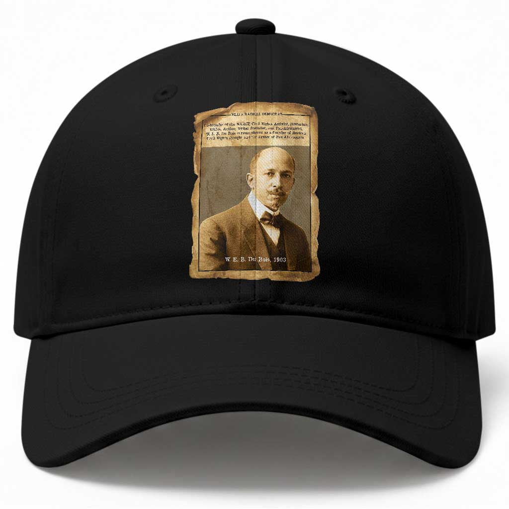 Vintage Newspaper W E B Du Bois Baseball Cap Civil Rights Pioneer TS12 Print Your Wear