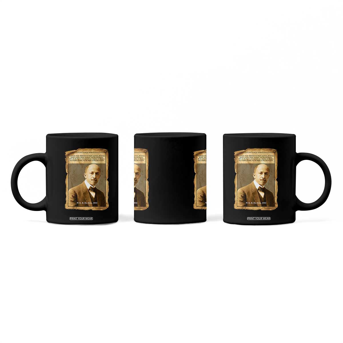 Vintage Newspaper W E B Du Bois Coffee Mug Civil Rights Pioneer TS12 Print Your Wear