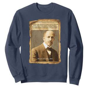 Vintage Newspaper W E B Du Bois Sweatshirt Civil Rights Pioneer TS12 Navy Print Your Wear