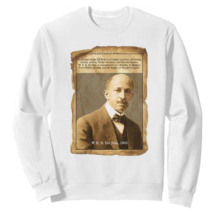 Vintage Newspaper W E B Du Bois Sweatshirt Civil Rights Pioneer TS12 White Print Your Wear