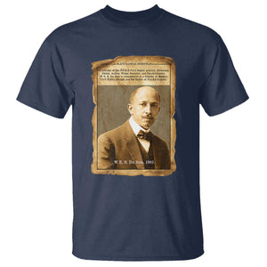 Vintage Newspaper W E B Du Bois T Shirt Civil Rights Pioneer TS12 Navy Print Your Wear