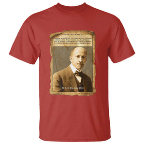 Vintage Newspaper W E B Du Bois T Shirt Civil Rights Pioneer TS12 Red Print Your Wear