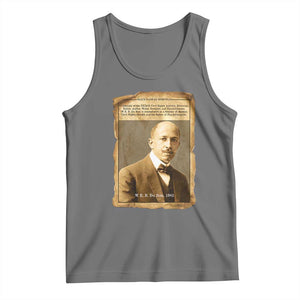 Vintage Newspaper W E B Du Bois Tank Top Civil Rights Pioneer TS12 Black Heather Print Your Wear