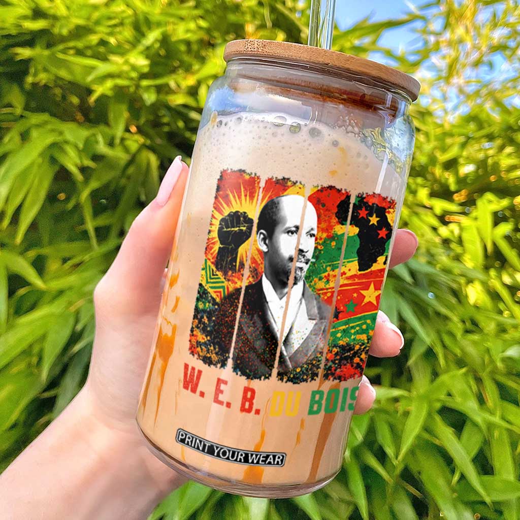 W E B Du Bois Glass Can Civil Rights Leader Gift TS12 White Print Your Wear