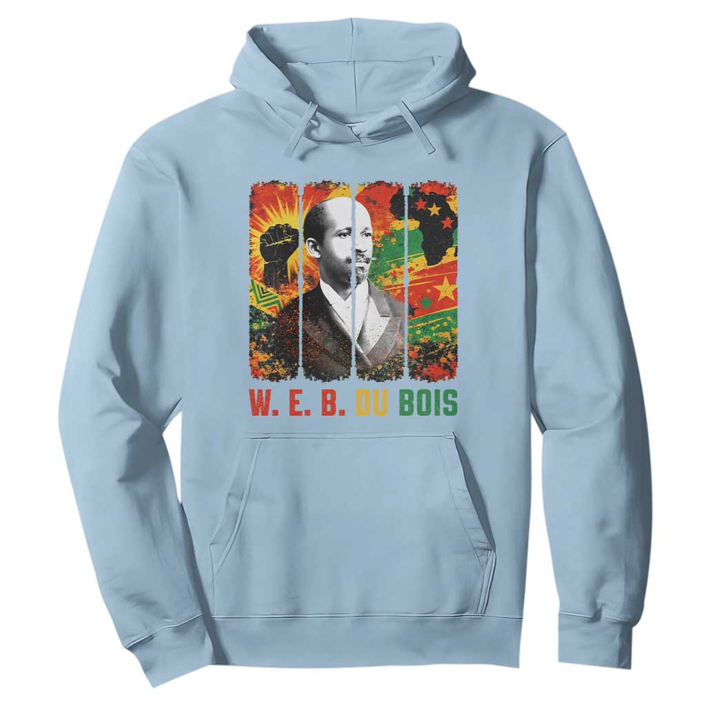 W E B Du Bois Hoodie Civil Rights Leader Gift TS12 Light Blue Print Your Wear