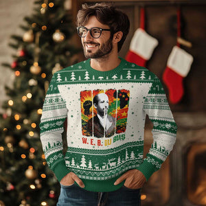 W E B Du Bois Ugly Christmas Sweater Civil Rights Leader Gift TS12 Beige Green Print Your Wear