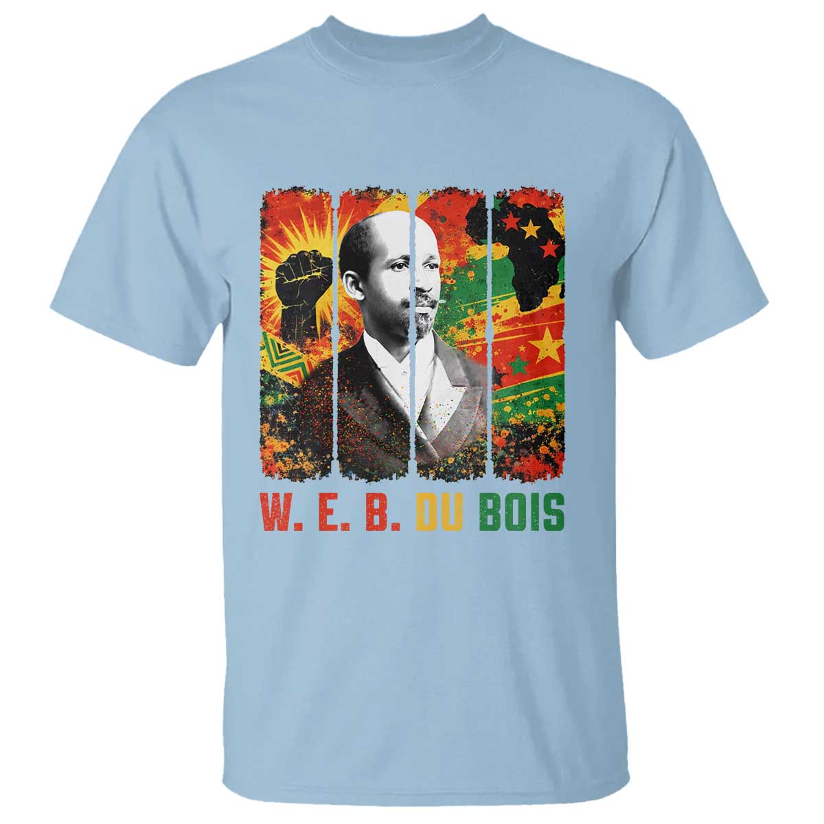 W E B Du Bois T Shirt Civil Rights Leader Gift TS12 Light Blue Print Your Wear
