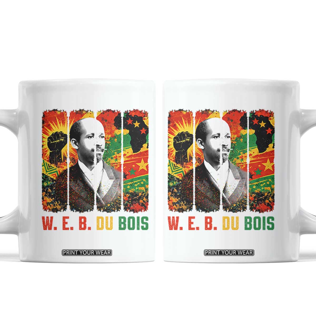 W E B Du Bois Coffee Mug Civil Rights Leader Gift TS12 White Print Your Wear