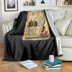 Vintage Newspaper W E B Du Bois Throw Blanket African American Scholar TS12 Print Your Wear