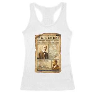 Vintage Newspaper W E B Du Bois Racerback Tank Top African American Scholar TS12 White Print Your Wear